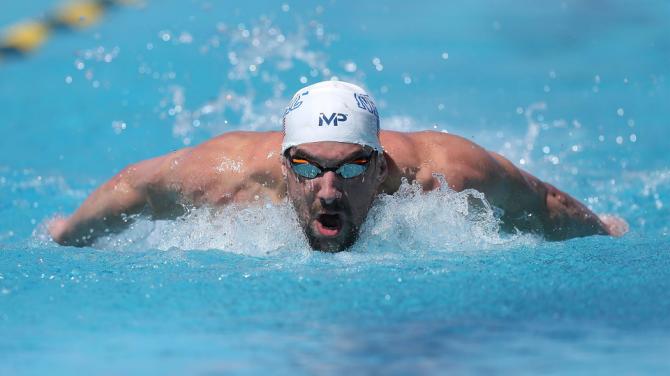 Michael Phelps In The 400 Meter Swimming Finals