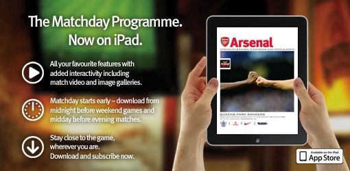 Arsenal Match Day Programme Now Available On IPad