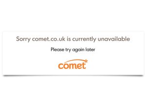 comet error page