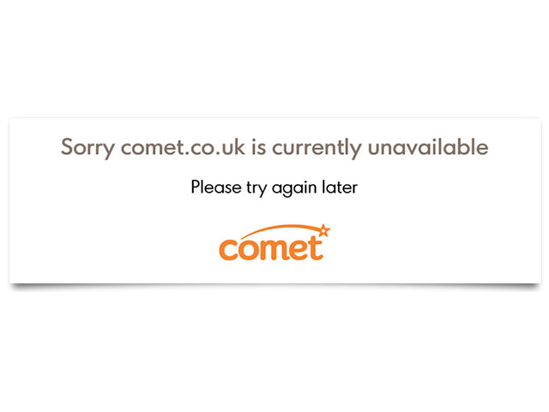 comet error page