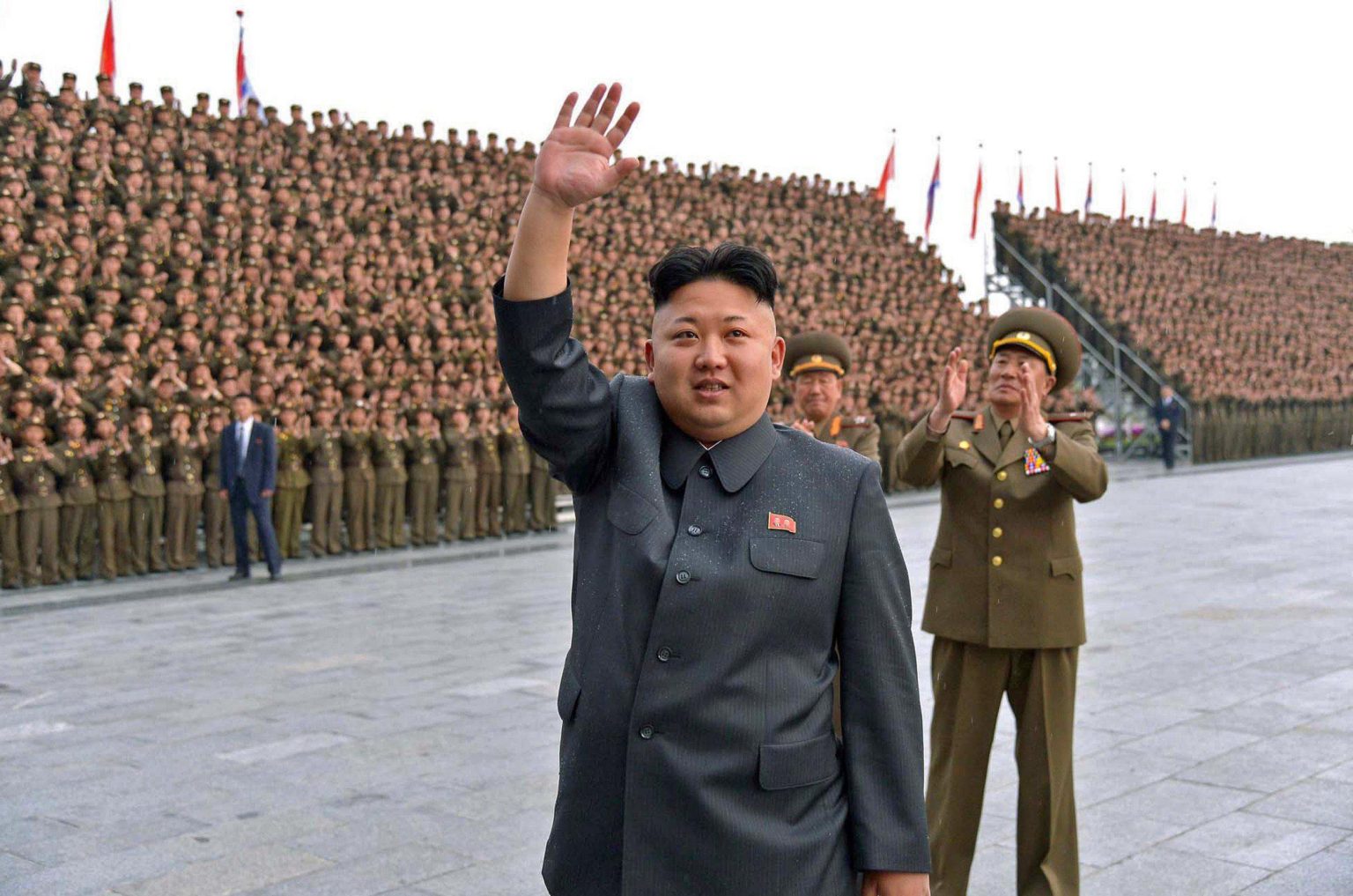 kim jong un wave