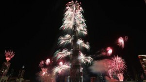 Dubai's fireworks, largest ever