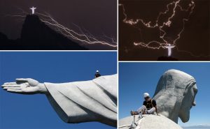 Lightning Strike Damages Rio's Jesus Statue