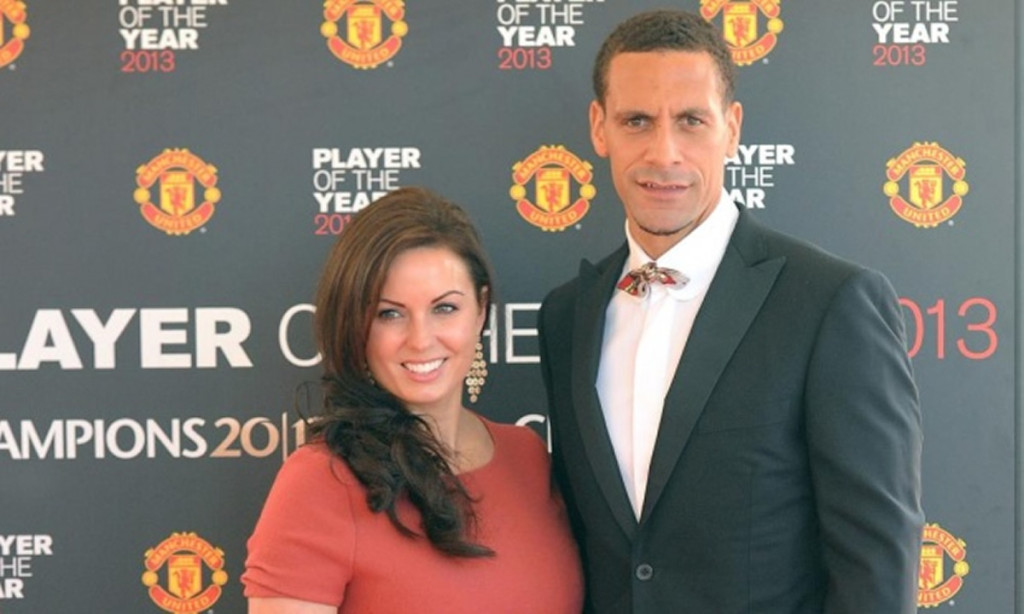 Rio Ferdinand and Rebecca Ellison