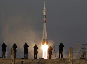 Capsule Docks With Space Station