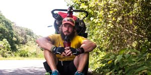 Jamie Ramsay during his run in the Atacama desert in Argentina