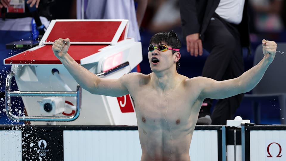 Paris 2024 in swimming as Pan Zhanle sets world record to win gold medal in men’s 100m freestyle