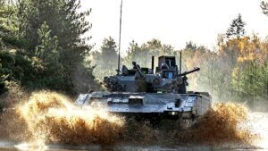skynewsajaxvehicle72280892 Access to London Trials of Ajax armoured vehicle to restart