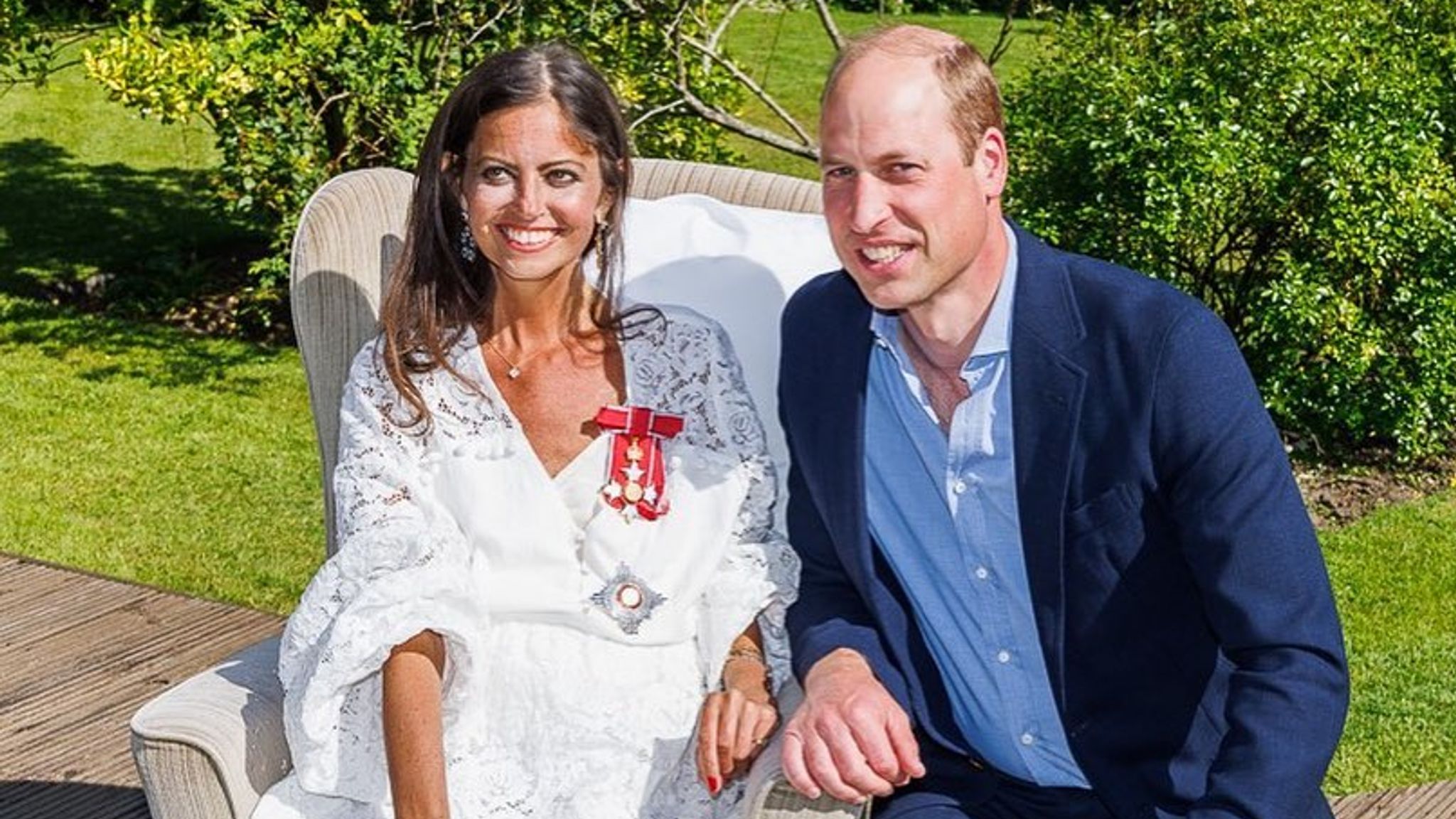 Dame Deborah James and Prince William