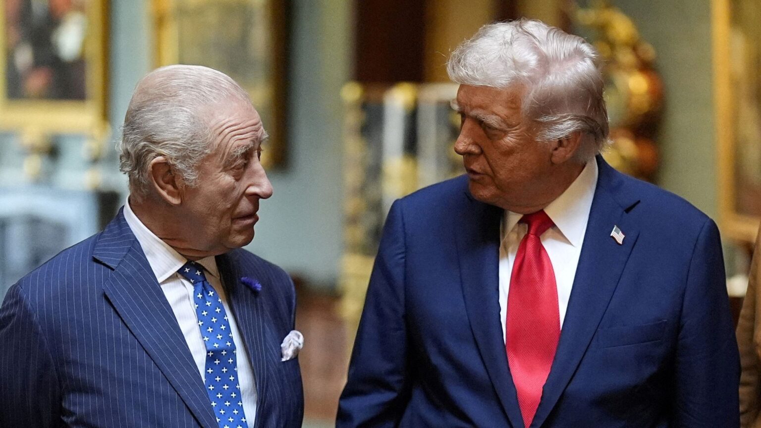 King Charles with Donald Trump last year. Pic: Reuters
