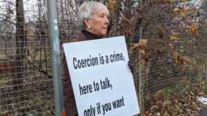 Grandmother charged over anti abortion protest has case dropped