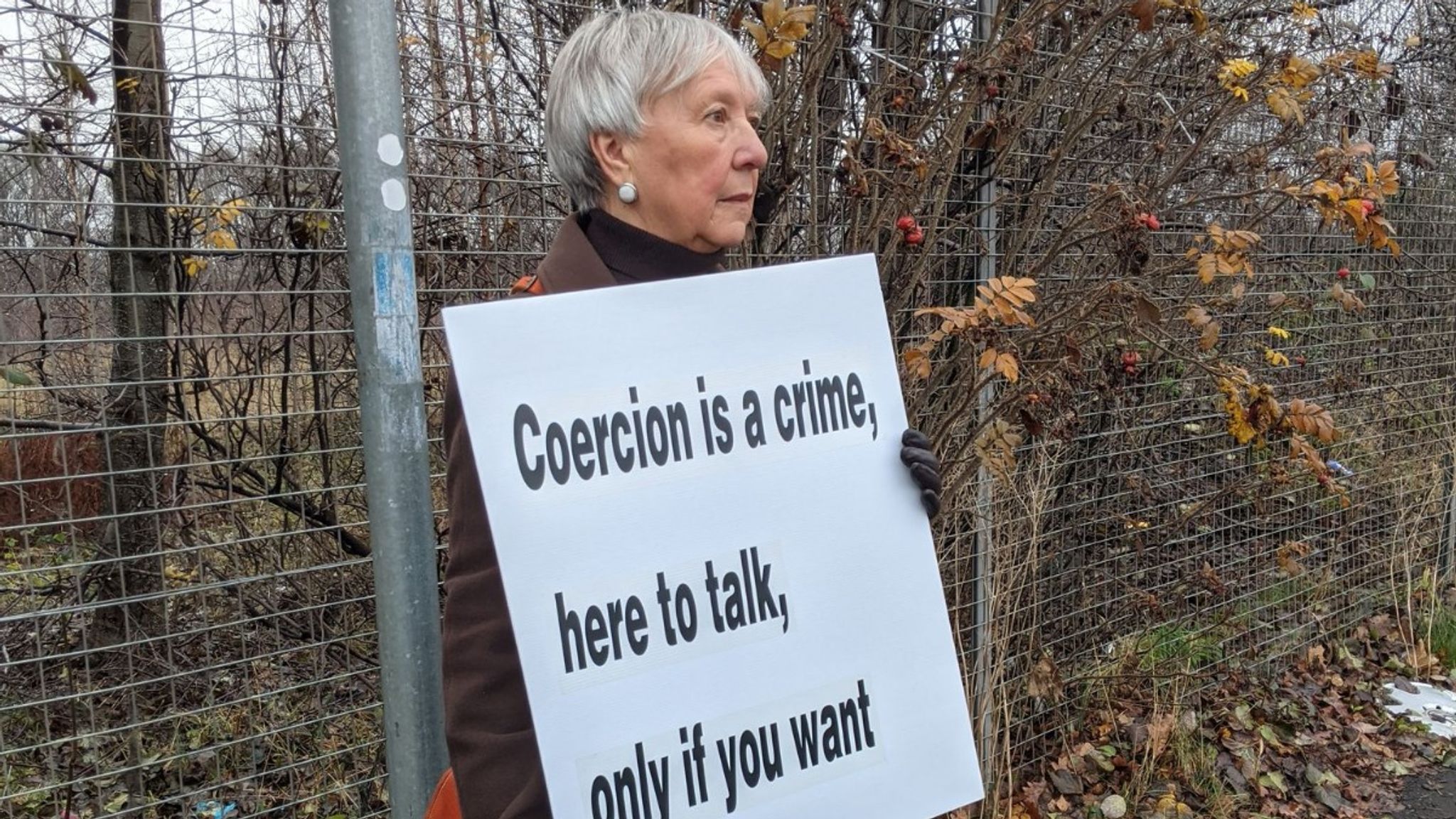 Grandmother charged over anti-abortion protest has case dropped
