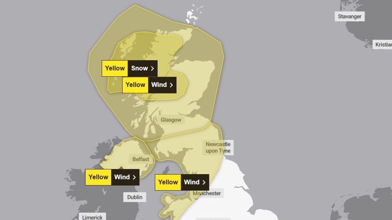 Storm Dave is set to arrive across the UK at the weekend. Pic: Met Office
