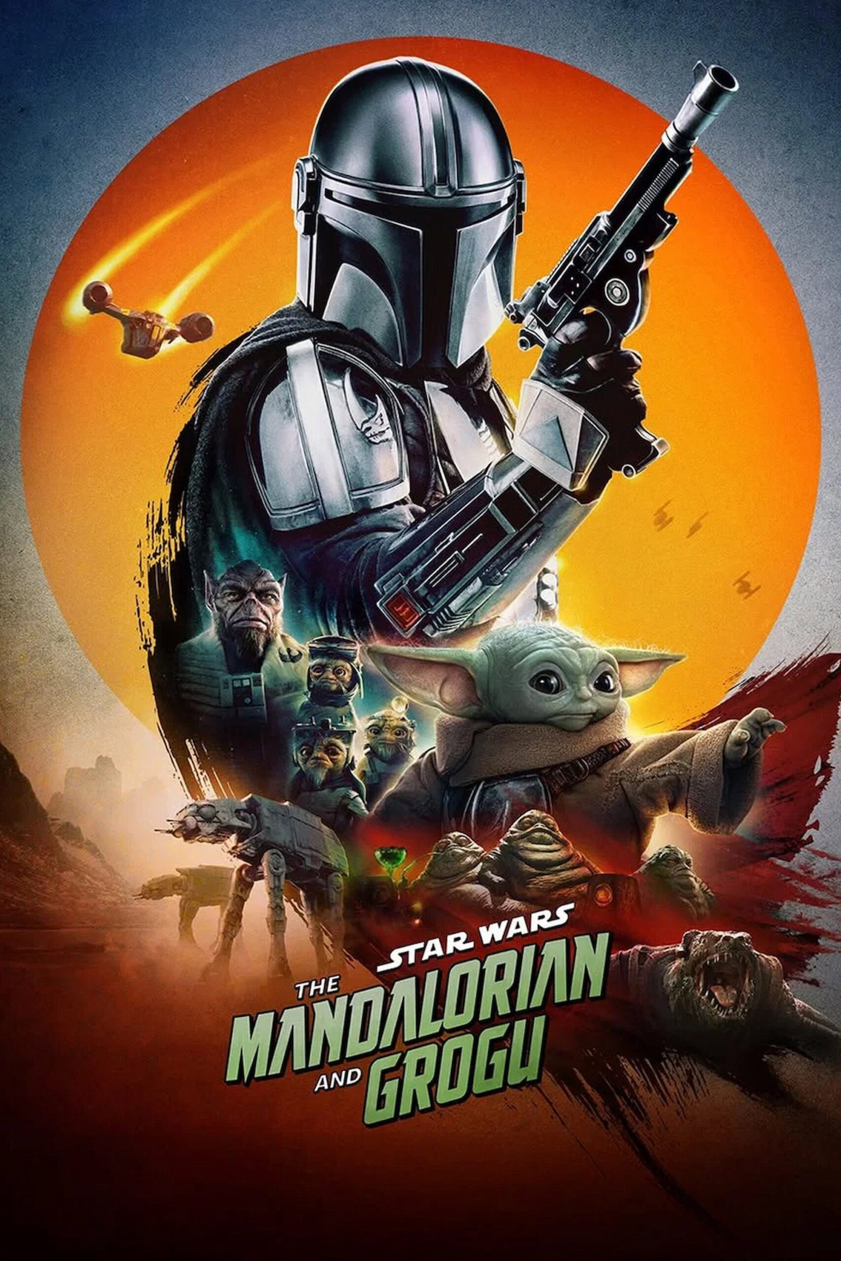 Poster for the movie "Star Wars: The Mandalorian and Grogu"