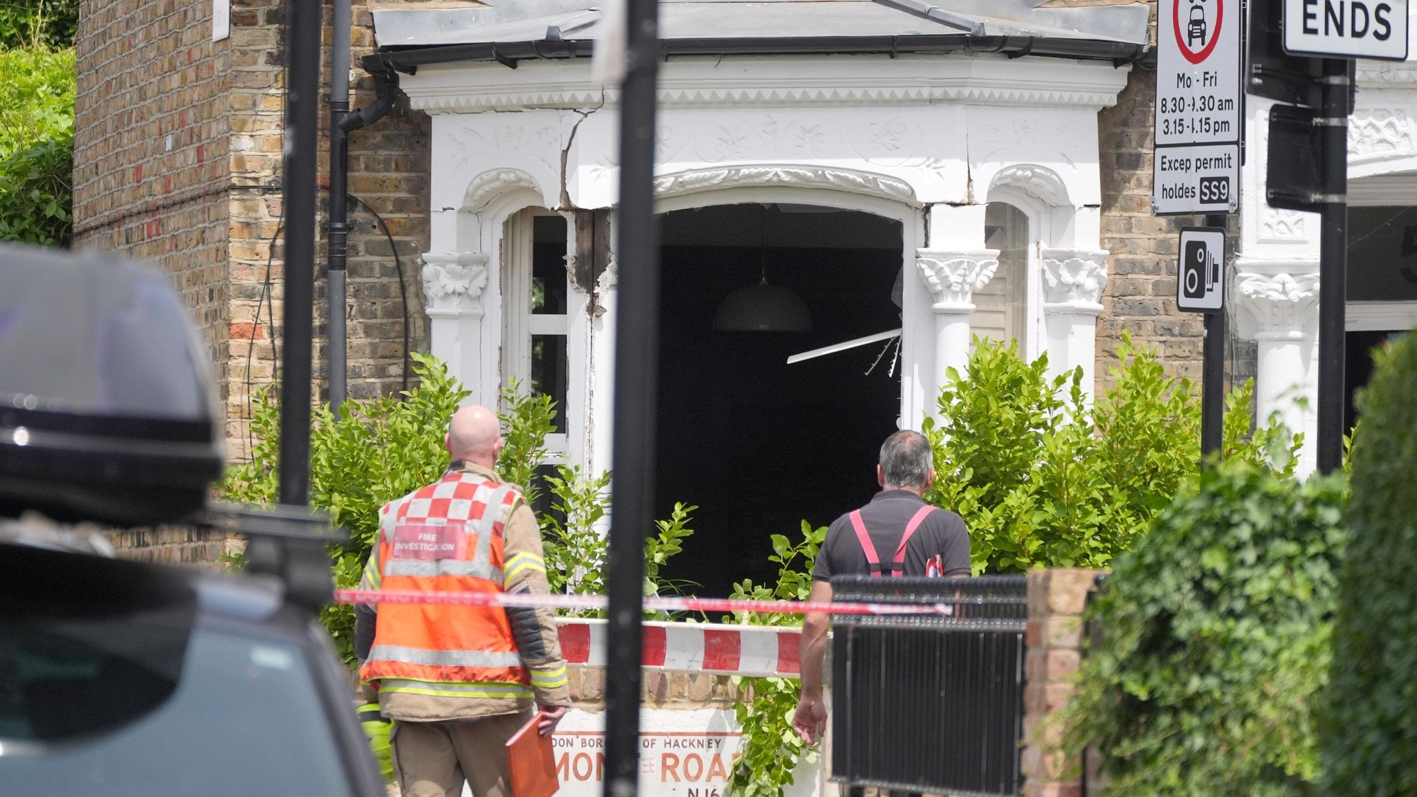 Windows are blown out. Pic: PA