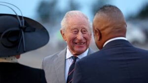 King lands in Bermuda after US state visit