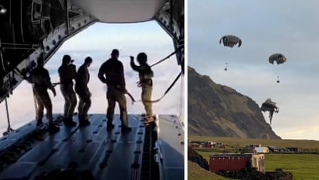 A specialist army team and medical personnel have been parachuted on to the British overseas territory of Tristan da Cunha where a resident has a suspected case of hantavirus