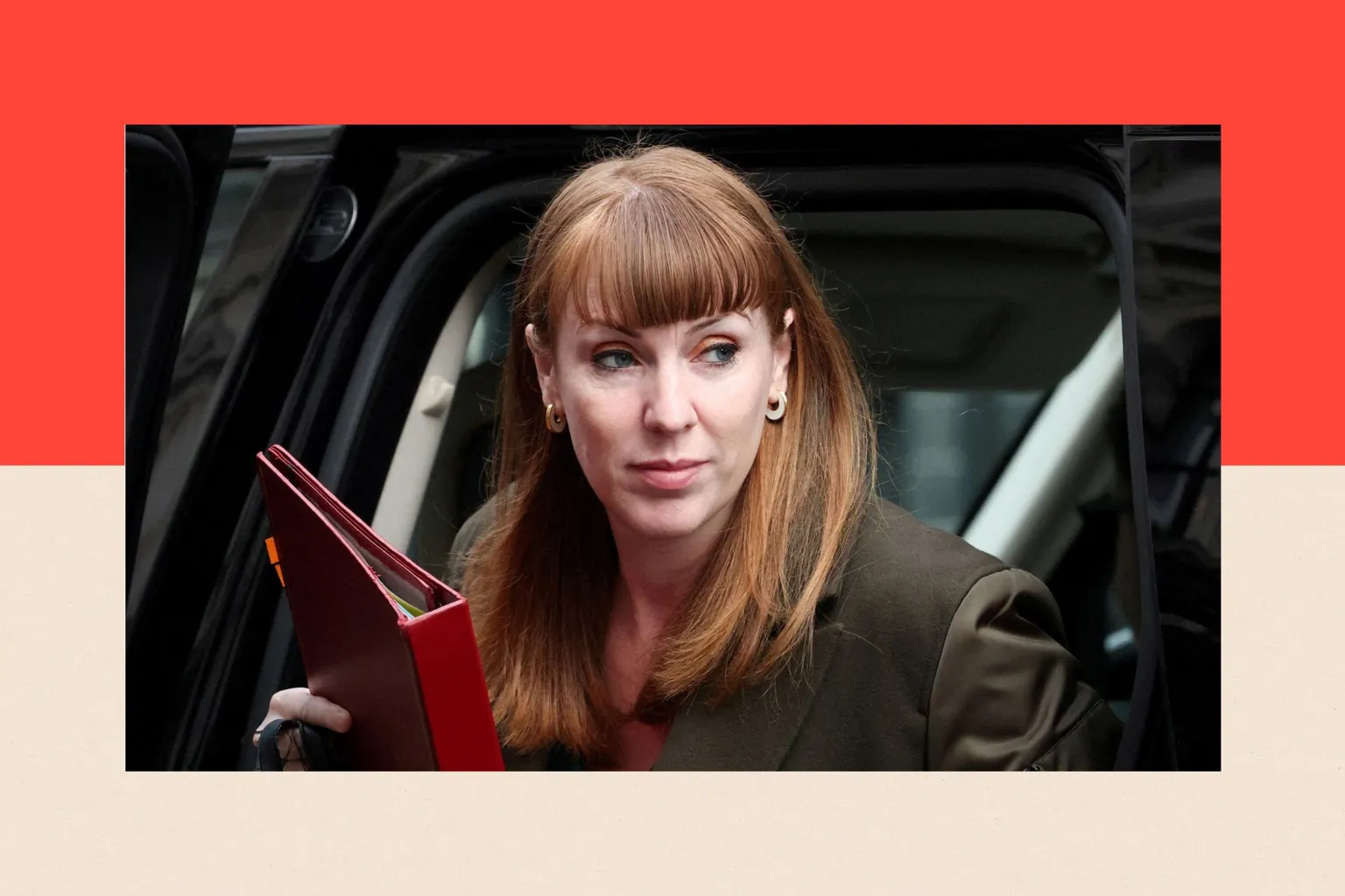 Reuters Former Deputy Prime Minister Angela Rayner exits a vehicle in Downing Street