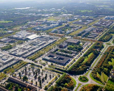 An aerial view of Milton Keynes.