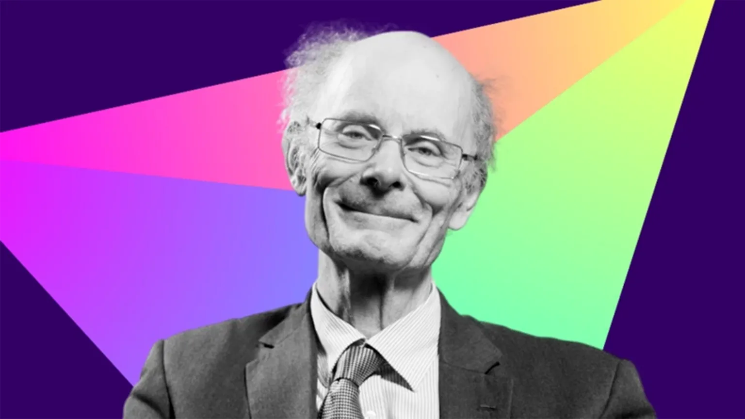 BBC A composite image of Sir John Curtice, in grey, against a colourful graphic background