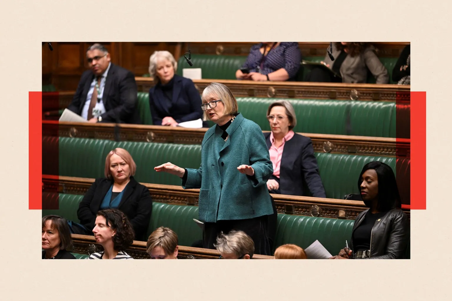 Reuters MP Harriet Harman speaks in parliament