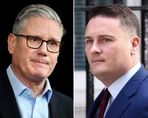 A side-by-side composite of Keir Starmer and Wes Streeting.