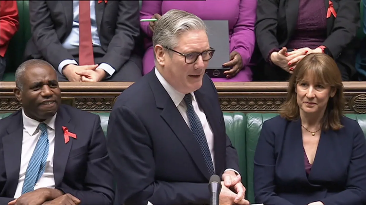 Keir Starmer in Commons at PMQs