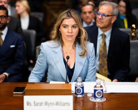 Sarah Wynn-Williams testifying to US Congress about Meta in 2025.