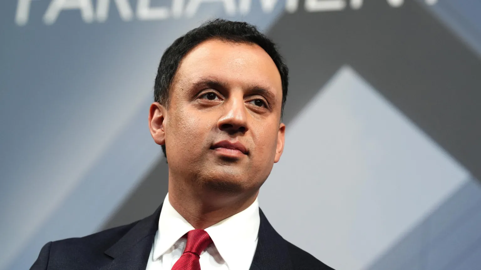 PA Media Scottish Labour leader Anas Sarwar on stage at Glasgow International Arena for the 2026 Holyrood elections