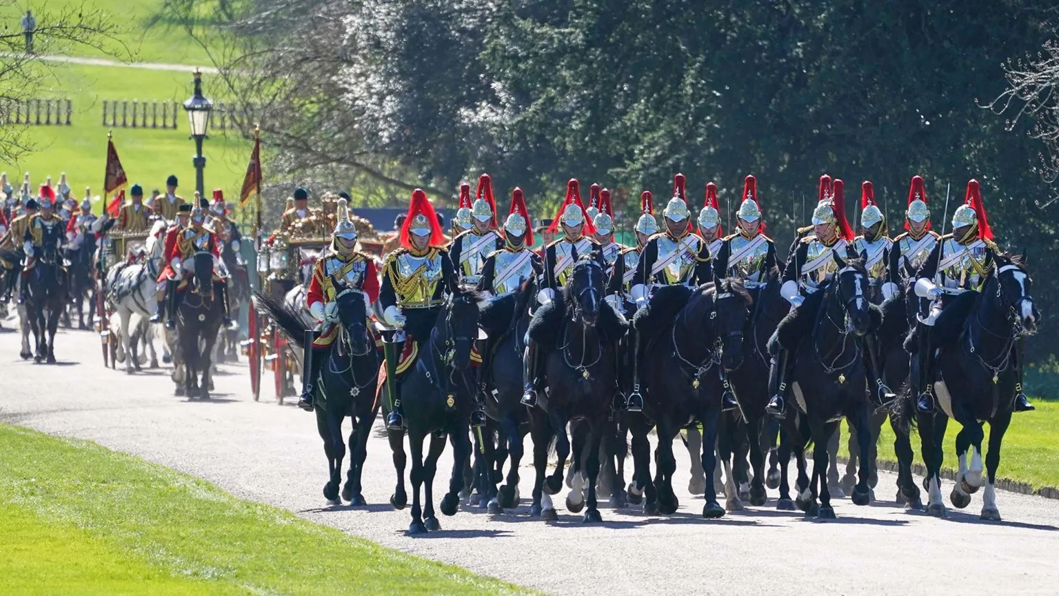 Getty Images A Sovereign's Escort of the Household Cavalry