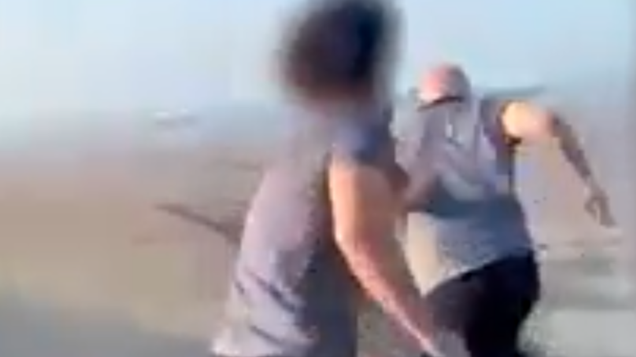 A video played in court showed Mr Cashford being hit with a bottle and chased. Pic: PA