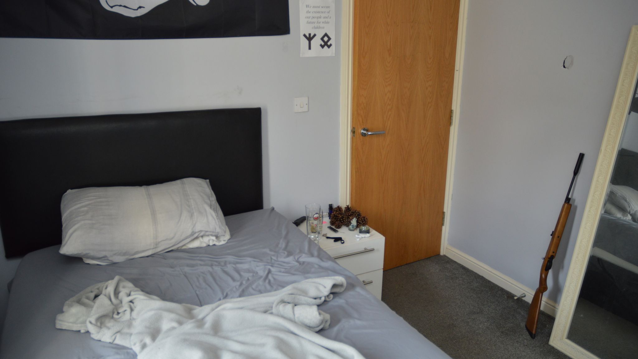 Coleman's bedroom. Pic: Met Police