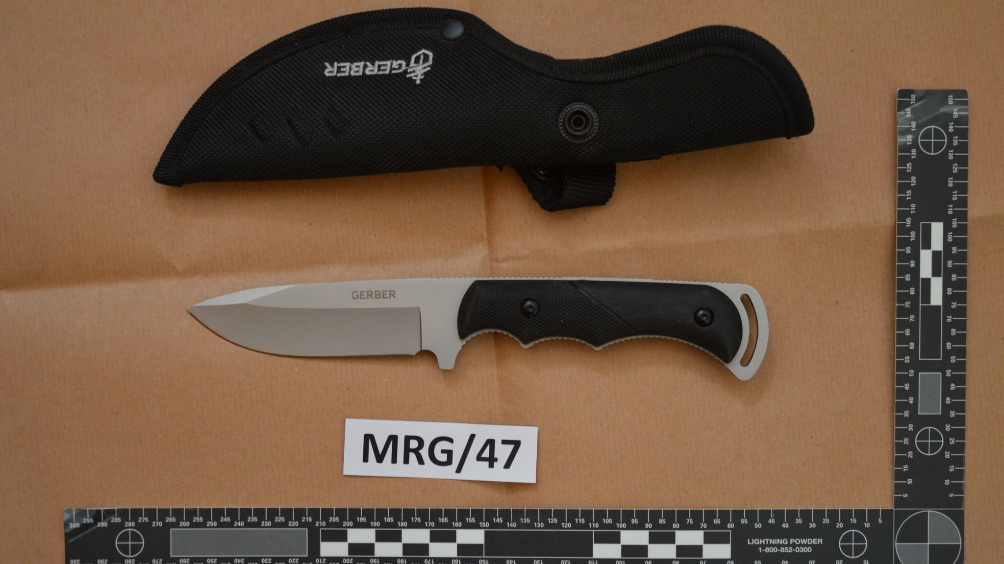 Coleman had collection of knives. Pic: Met Police