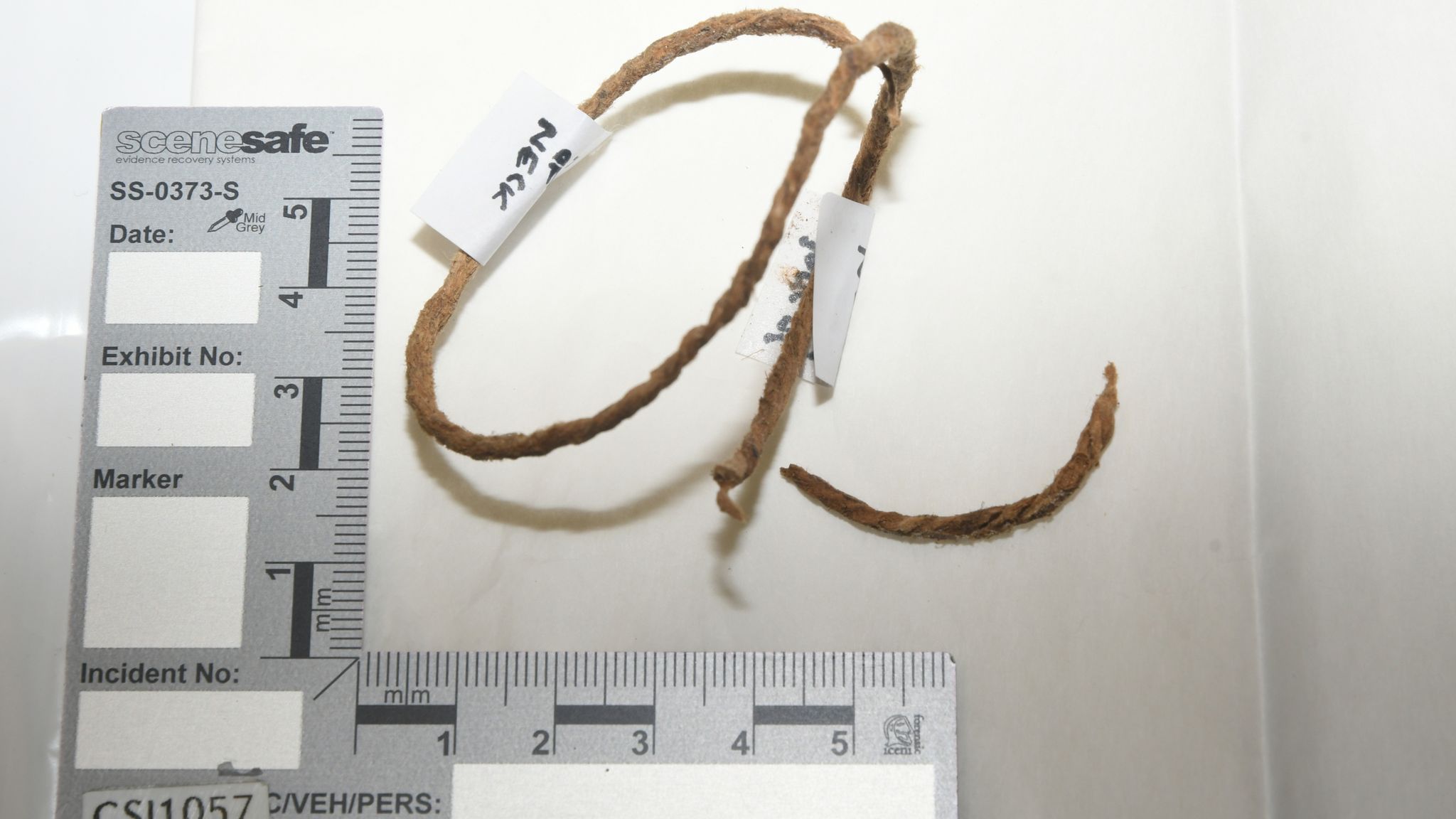 Twine was found around the child's neck, an inquest has heard. Pic: Durham Constabulary