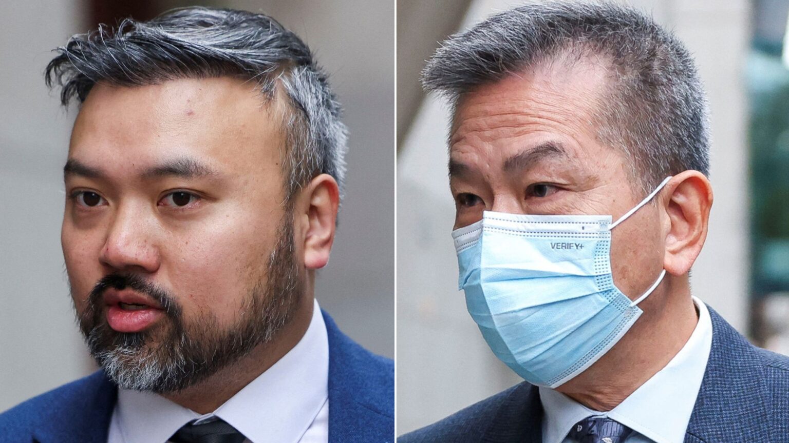 Peter Wai and Billy Yuen. Pic: Reuters