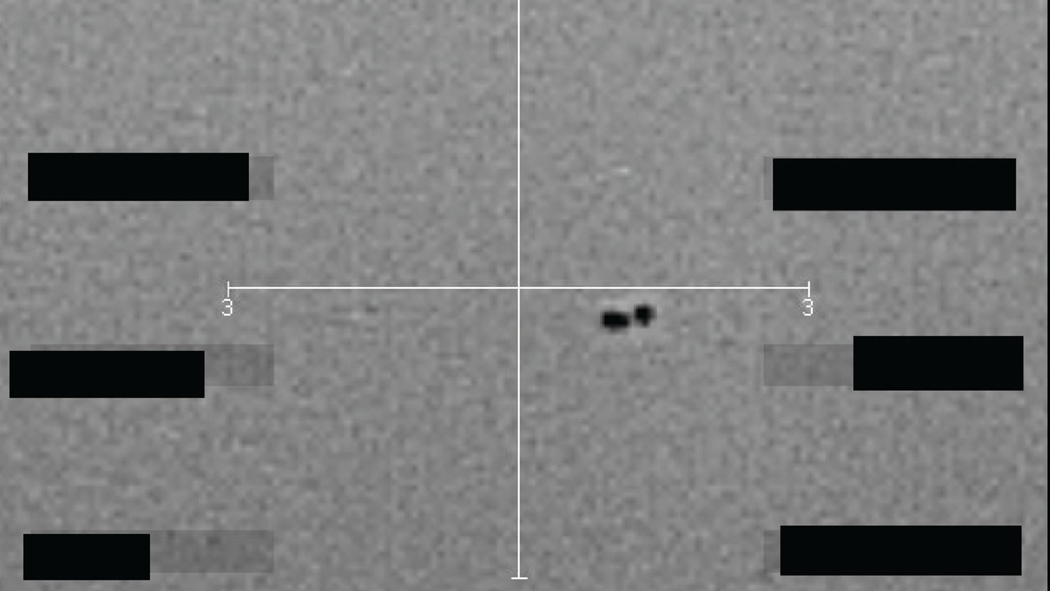 Infrared still image captured of unidentified object(s) over western US in September 2025. Pic: Pentagon