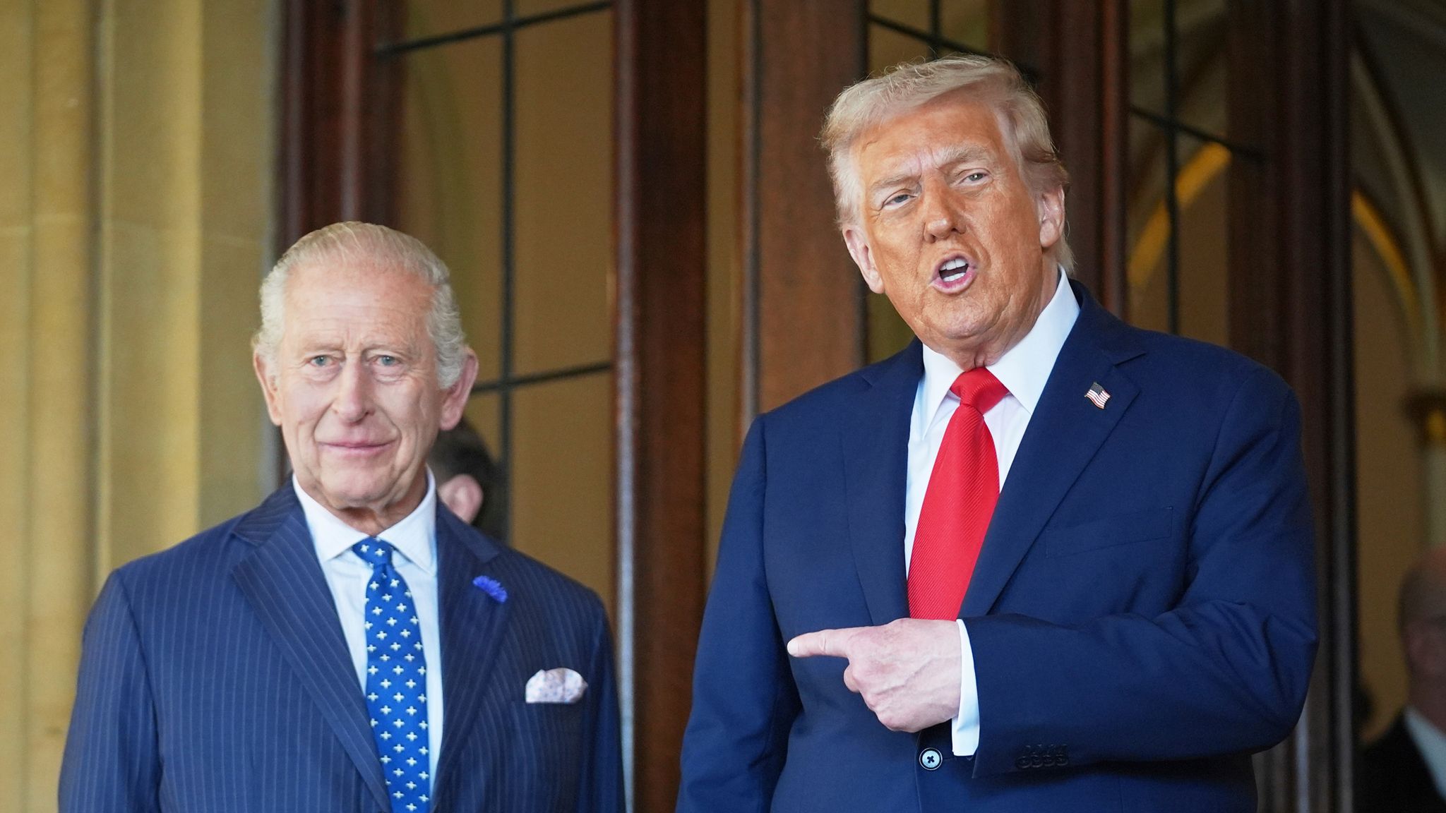 Trump gives more details about King's state visit