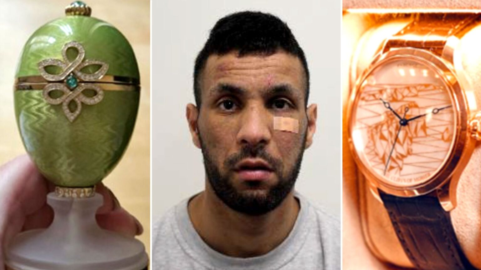 Pub bag snatcher jailed for making off with £2m Faberge egg and gold watch