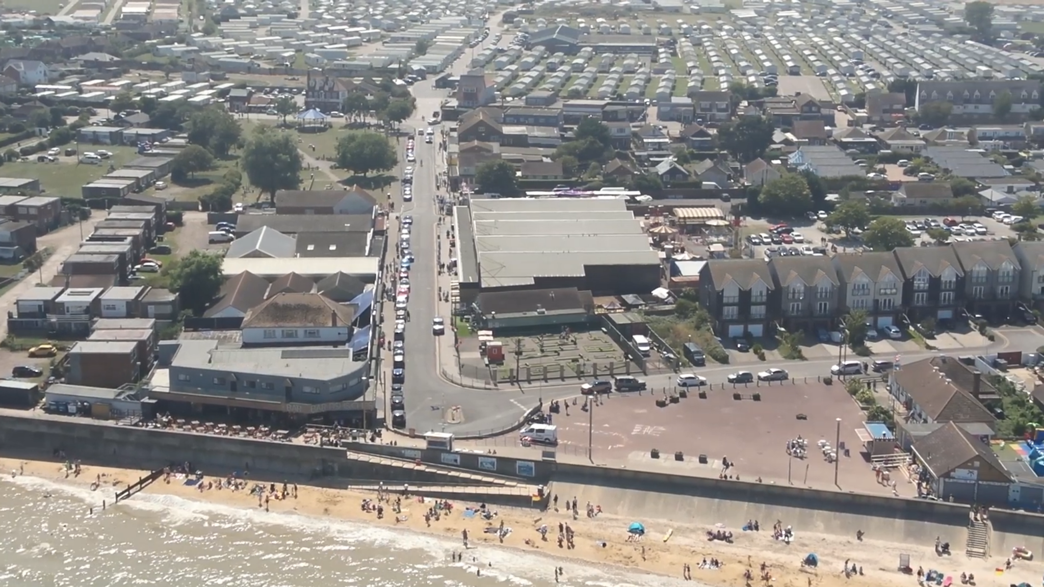Leysdown-on-Sea, on the Isle of Sheppey, where the attack happened.
