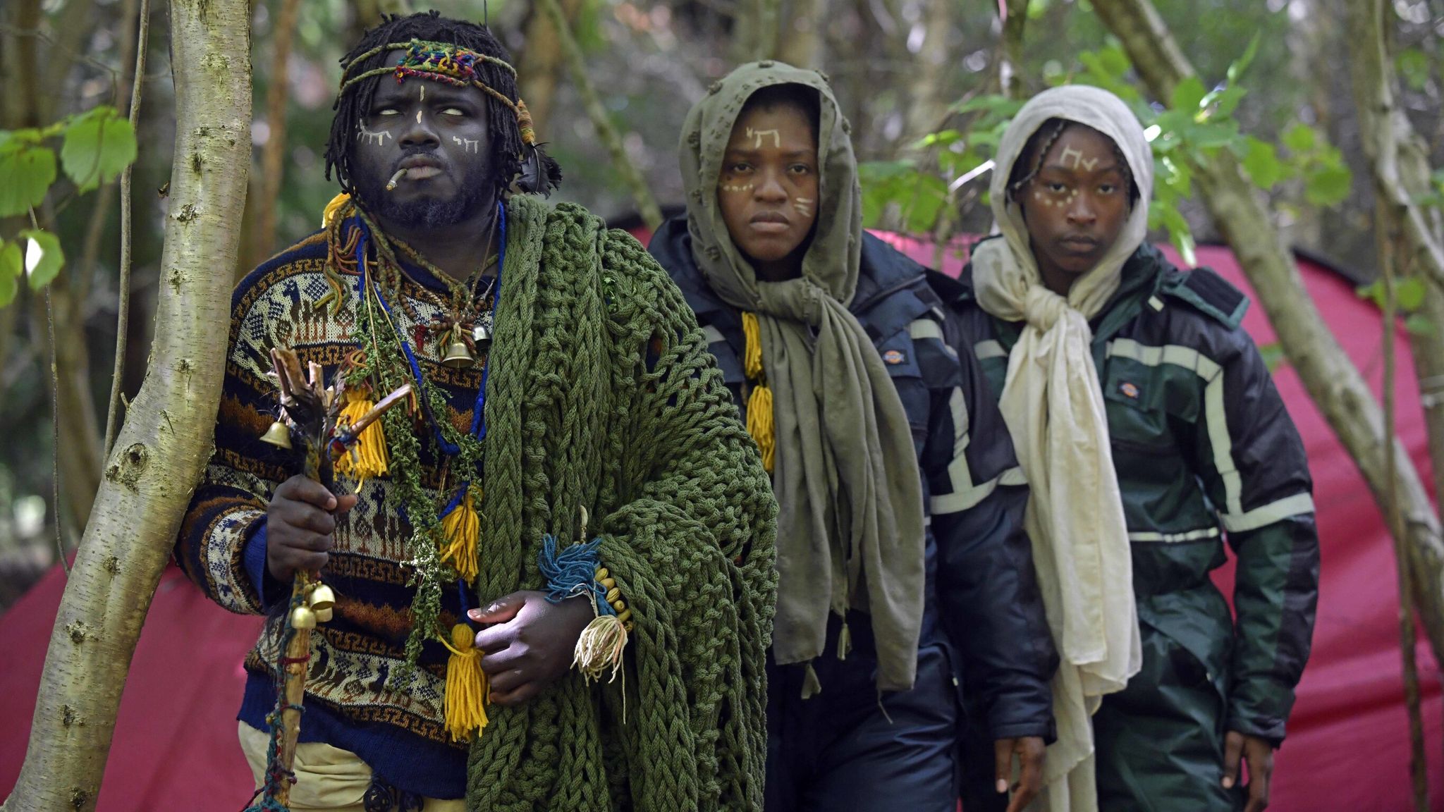 The Kingdom of Kubala was made up of 'King Atehene', 'Queen Nandi' and 'Asnat'. Pic: PA