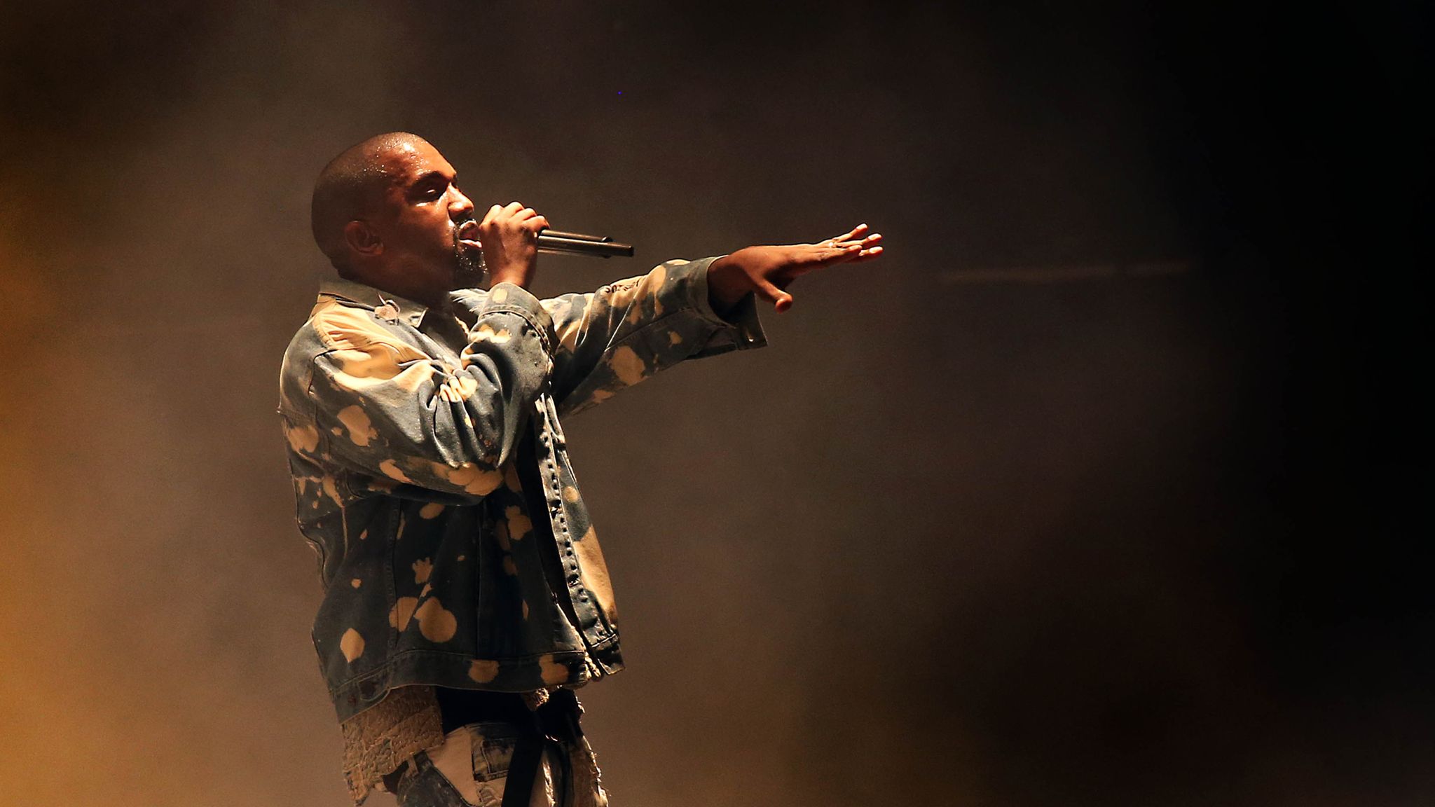 West's last UK performance was 11 years ago. Pic: AP