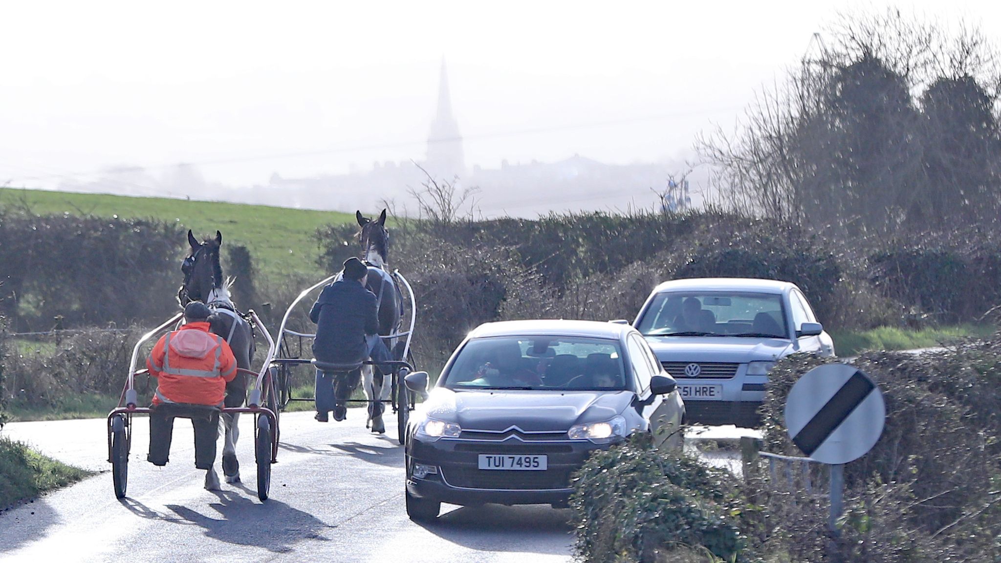 Pony and trap riders. File pic: PA