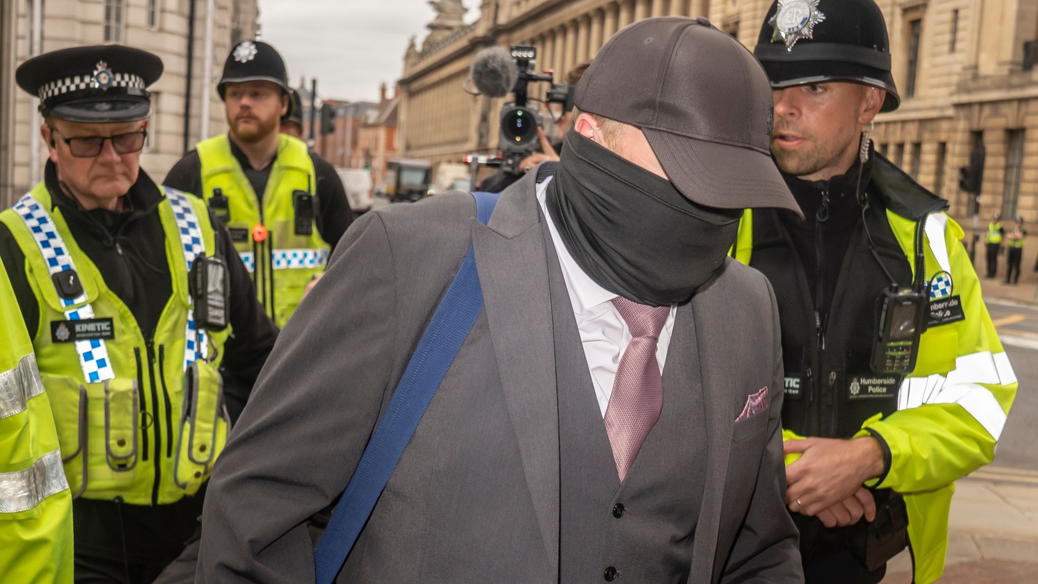 Bush arriving at court in Hull in October 2025. Pic: PA