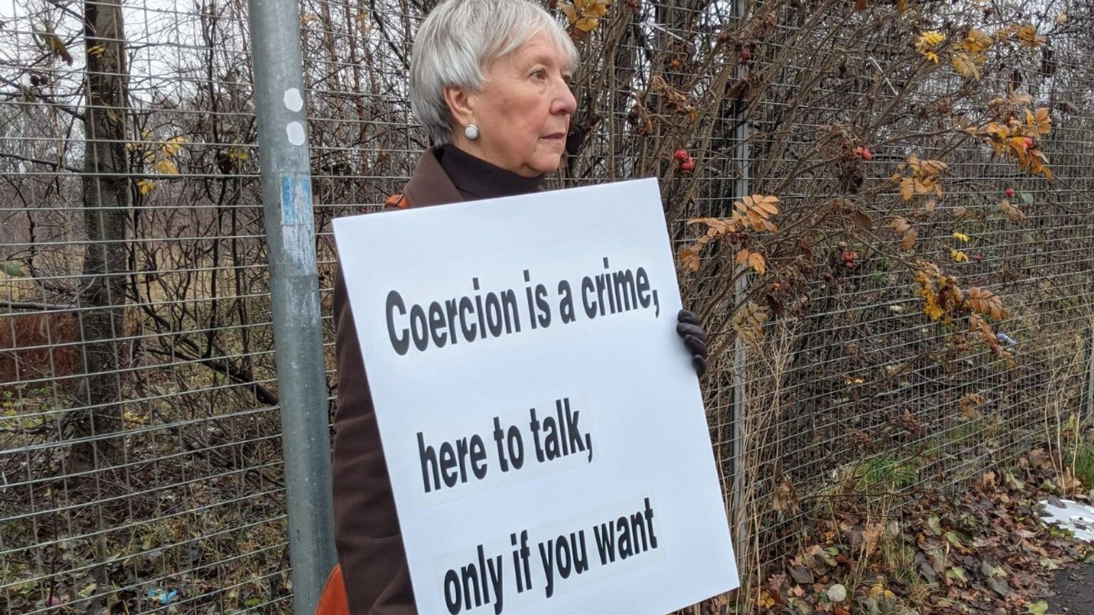 Grandmother charged over anti-abortion protest has case dropped