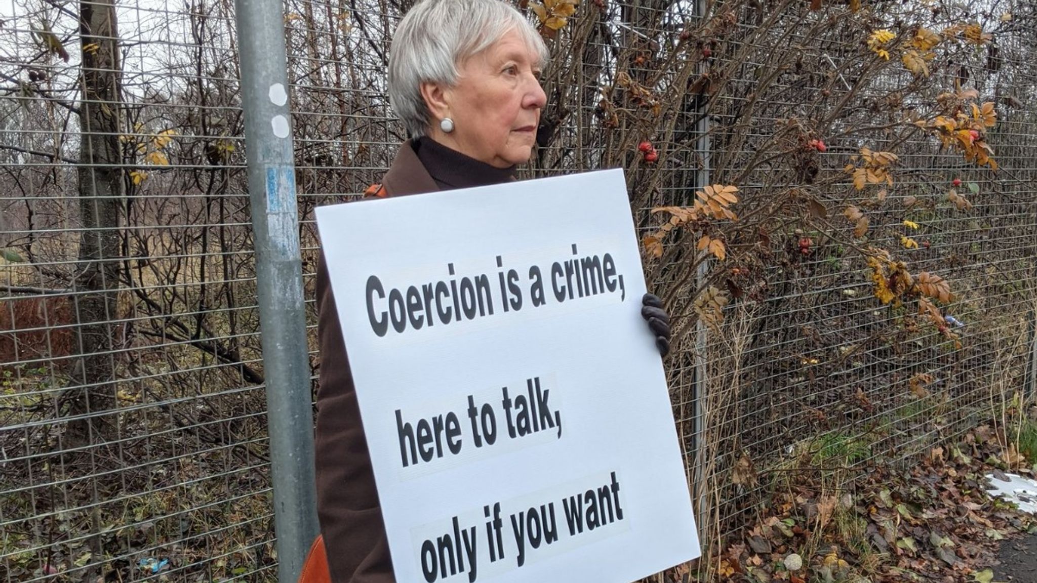 Grandmother charged over anti-abortion protest has case dropped
