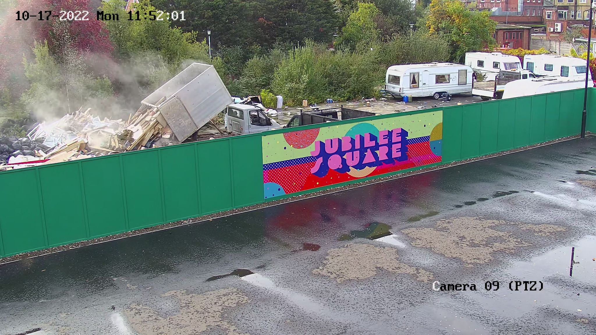 Jubilee Square, New Malden, southwest London. Pic: Environment Agency