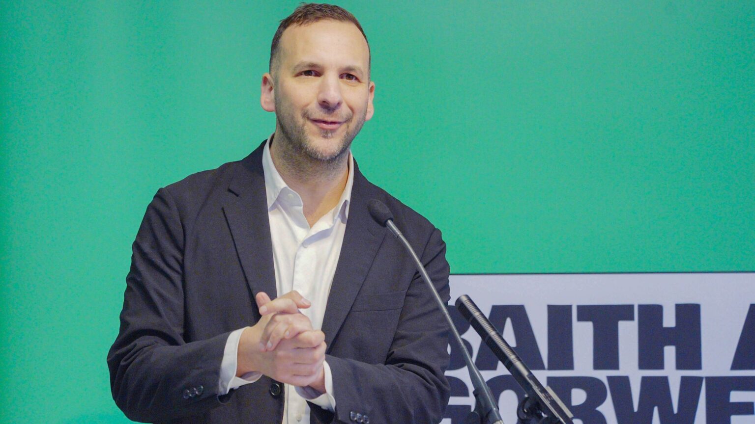 Green Party leader Zack Polanski spoke at the launch of the Wales Green Party election campaign in Cardiff