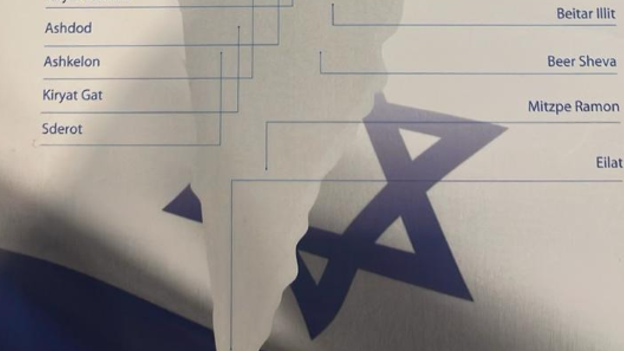 The leaflet also showed a map of locations including four clinics in illegal settlements.